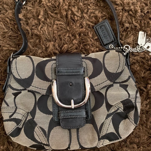 Coach Handbags - Classic Black and Gray Coach Purse Coach Handbags - Classic Black and Gray Coach Purse